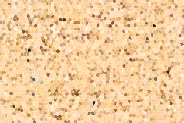 Small shape of brown mosaic for background