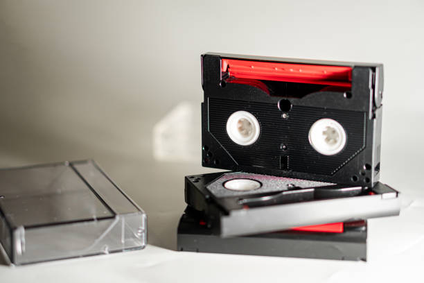 istock Vintage VHS Tapes Close-Up 2167086797