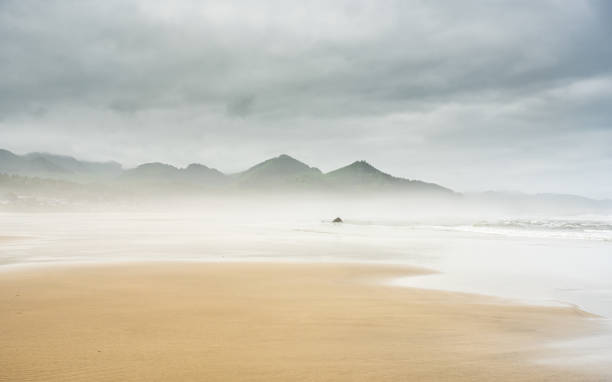 istock Sunlight Begins To Brighten Day On Cannon Beach 2167087107