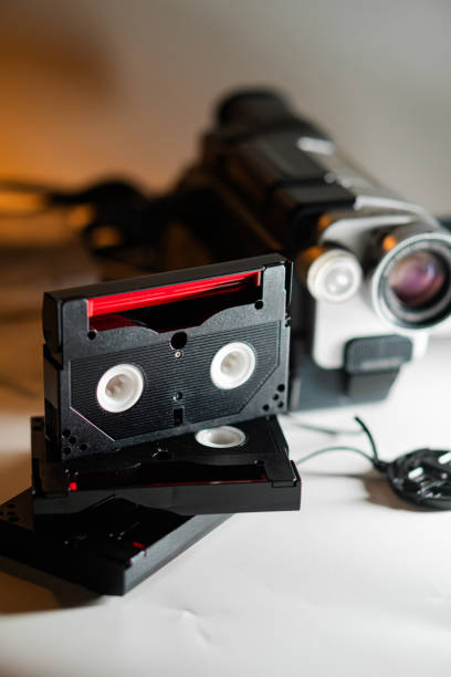 istock Vintage Video Cassettes and Camcorder 2167087202