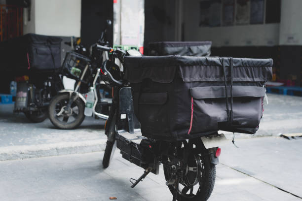 istock Urban Delivery Solutions: Efficient Bikes with Carrying Bags 2167090378