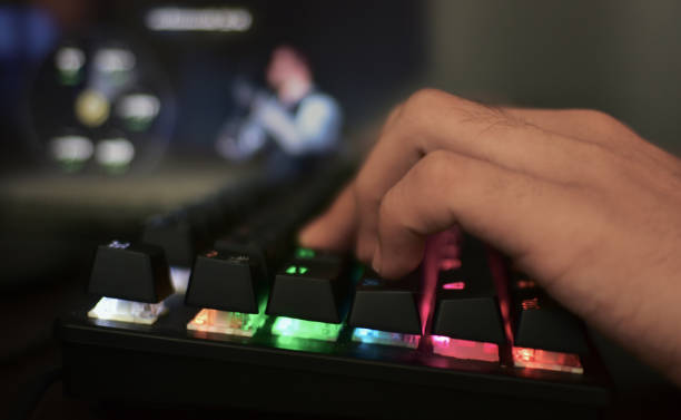istock Gaming Keyboards and headphones for gaming 2167093408