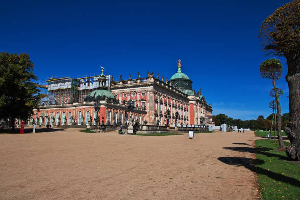 Potsdam, Germany - 15 Sep 2015: Vintage Potsdam palace, Berlin, Germany