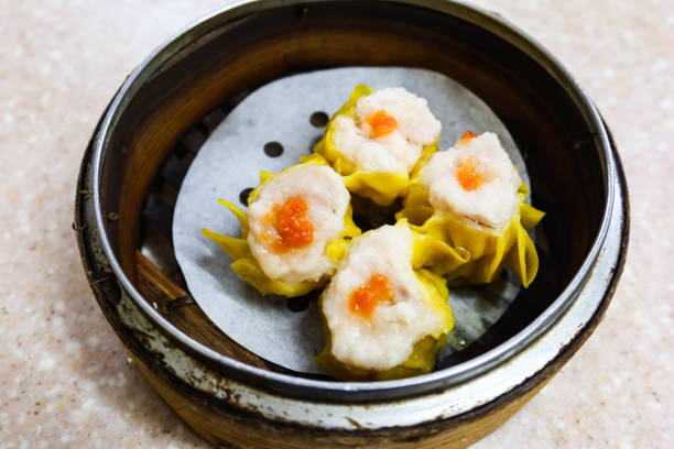 istock close up of Cantonese Siu Mai Dim Sum 2167095525