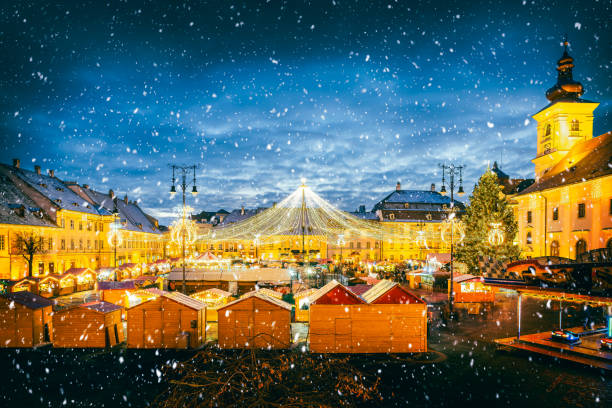 istock Christmas atmosphere in Sibiu, Romania. 2167109876
