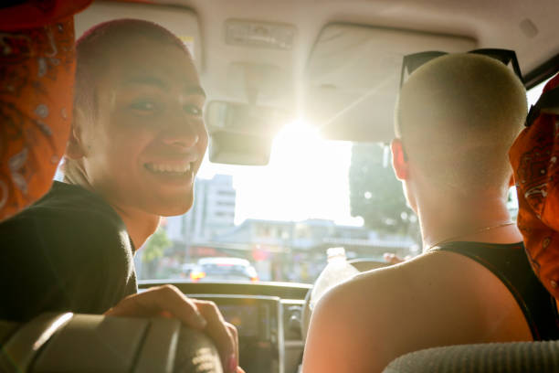 istock Friends Enjoy in A Car 2167109938
