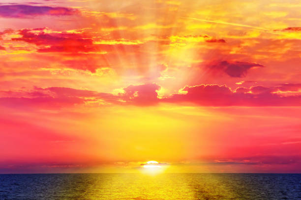 Sunset by the Mediterranean Sea