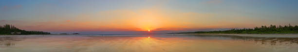 istock Pacific ocean sunset. Panoramic view. Tofino coast. British Columbia. Canada 2167111382