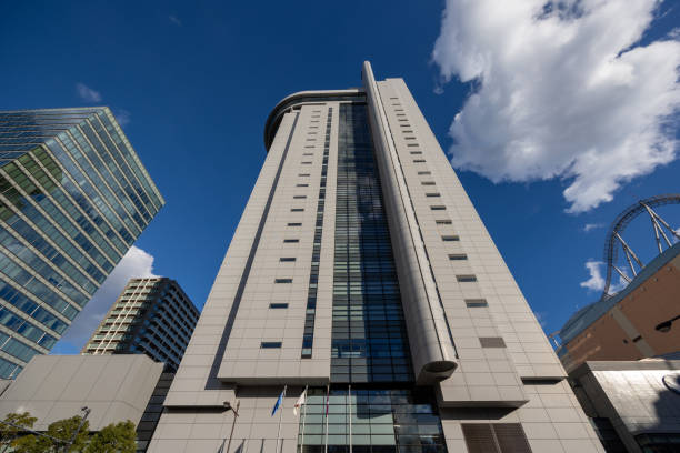 Tokyo, Japan - December 22, 2023 : Bunkyo Civic Center in Tokyo, Japan. It is the government building for Bunkyo ward in Tokyo, Japan.