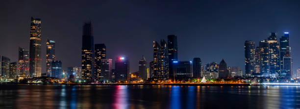 istock Night view of Qingdao City 2167114608