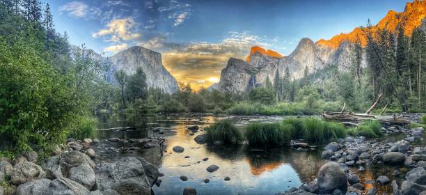 istock Sunset at Yosemite Valley View 2167114687