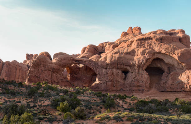 istock Double Arch in Windows section of Arches National Park. Utah. 2167122735