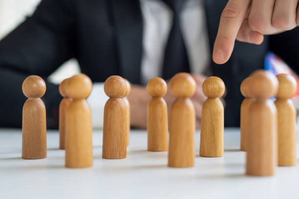 Successful team leader (manager, CEO, market leader) and another business leading concepts