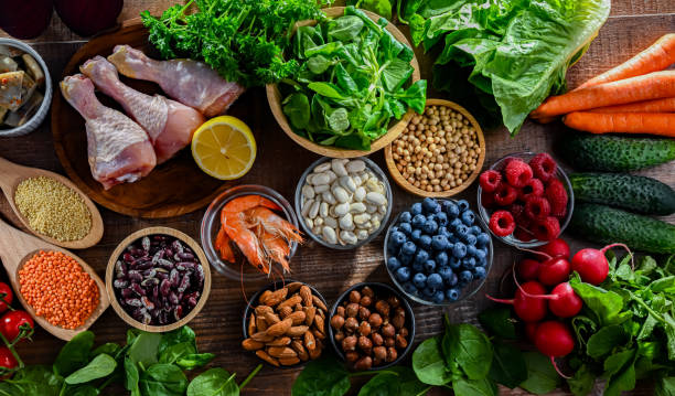 istock Food products representing the MIND diet 2167123719