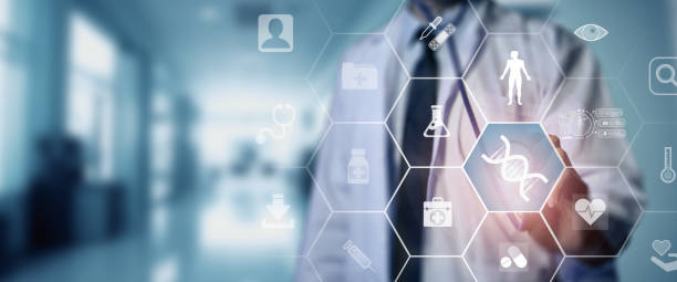 istock Personal genomics, personalized healthcare and wellness concept. Genetic testing and analyzing an individual's genetic makeup to provide customized healthcare and wellness solutions. 2167123841