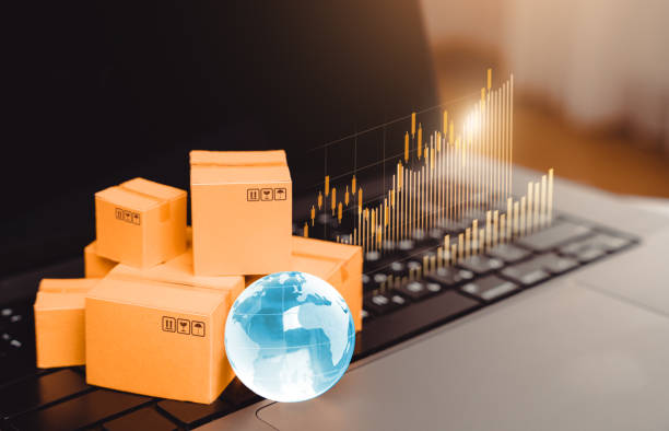 istock Trade and digital technologies. Global business. Internet trade, online orders. Import or export. Delivery and logistics. Shopping. 2167124515