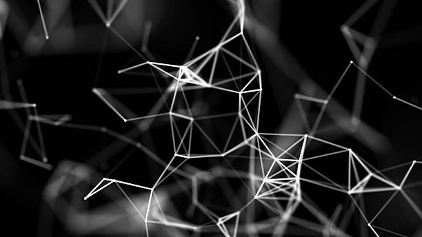 istock Modern design of network connection structure. Abstract background with interlacing dots and lines. 3D rendering. 2167125384