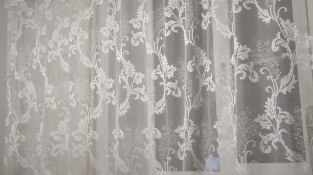 istock Curtains in the apartment flutter in the wind at night 2167127374
