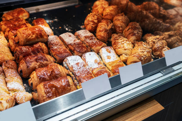 istock pastries and various snacks in street shop 2167129196