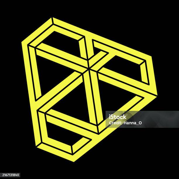 Impossible Mode. Figure Impossible Optical Illusion Shapes Optical Art Object Escher Style ...