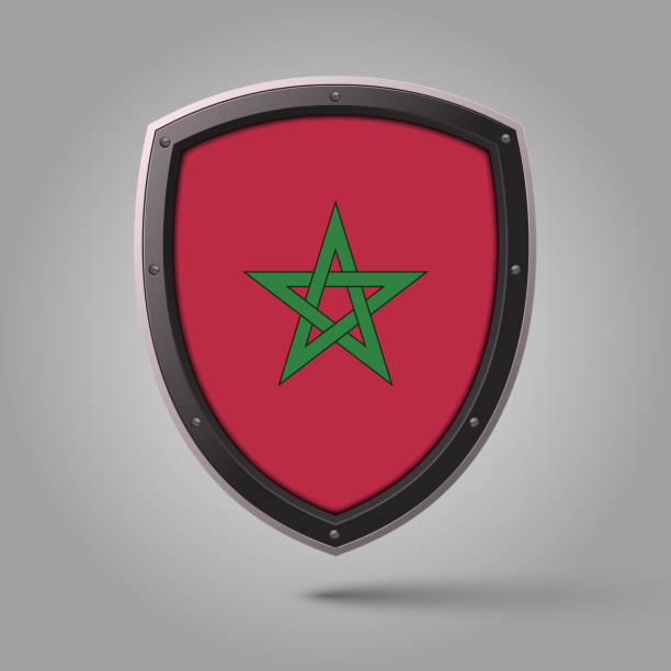 National Shield of Morocco Flag with Original color