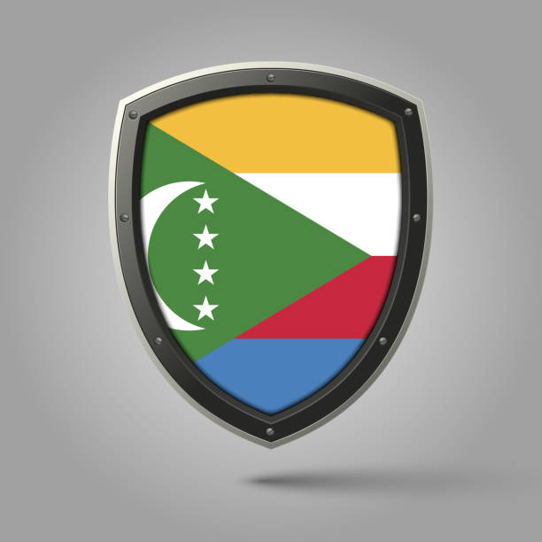 National Shield of COMOROS Flag with Original color