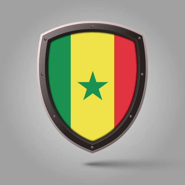 National Shield of SENEGAL Flag with Original color