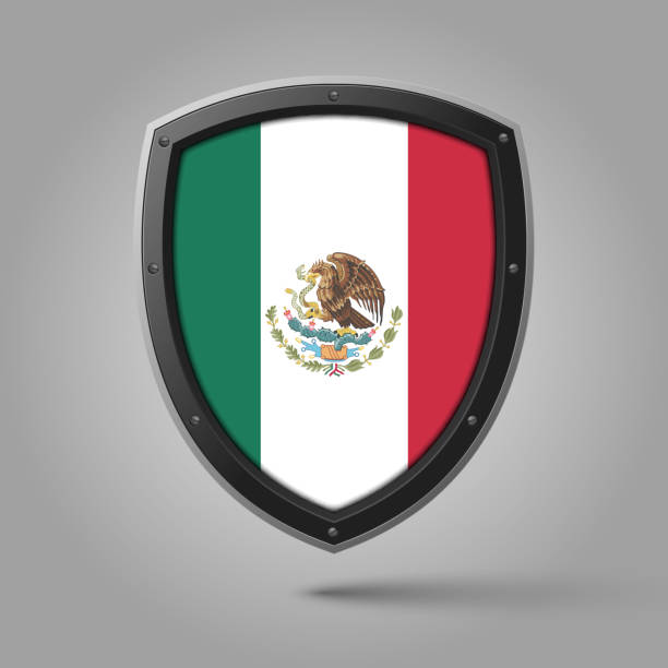 National Shield of MEXICO Flag with Original color