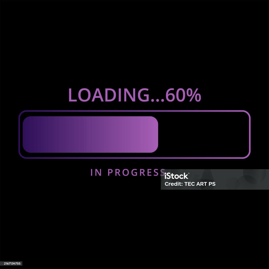Loading Progress Bar Stock Illustration - Download Image Now - Circle ...