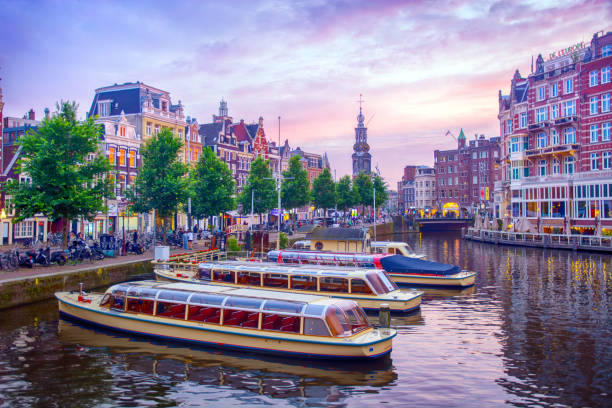 istock Amstel river in Amsterdam 2167137150