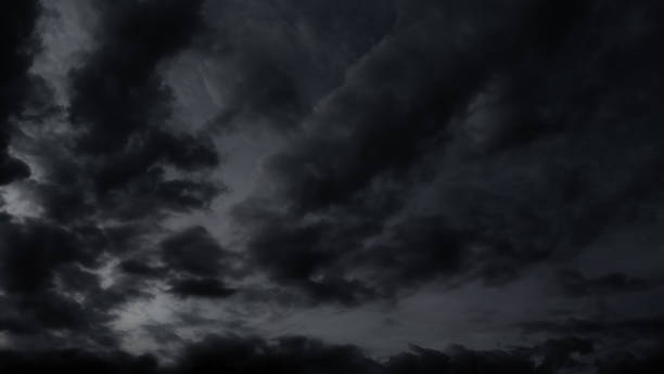 istock Cloud storm sky dark rain lightning thunder stoumy typhoon Nature light scene rainy atmosphere damage effect carbon dioxide dust air pollution 2.5 Pm, texture nature windstorm weather skyscape. 2167137820