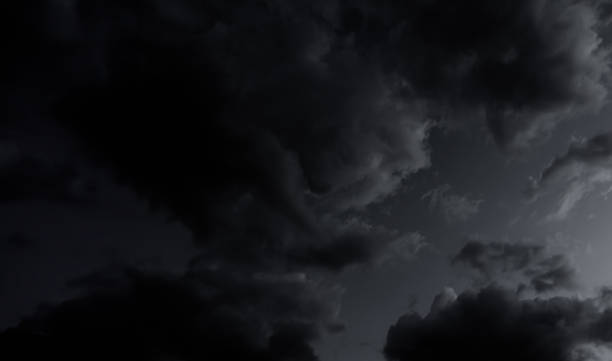 istock Cloud storm sky dark rain lightning thunder stoumy typhoon Nature light scene rainy atmosphere damage effect carbon dioxide dust air pollution 2.5 Pm, texture nature windstorm weather skyscape. 2167137822