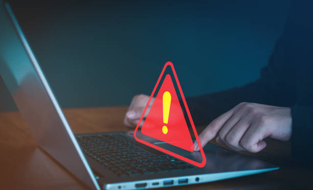 istock Malicious software, virus and cybercrime, System warning hacked alert,  cyberattack on online network, data breach, risk of website. compromised information concept. 2167141352