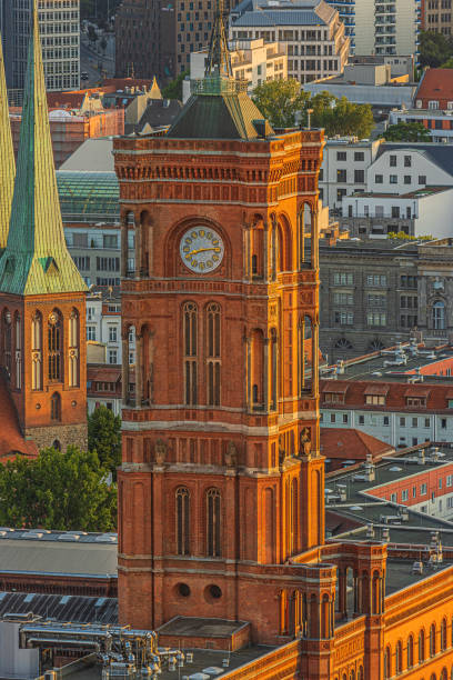 istock Red Town Hall of Berlin in the evening light 2167141846