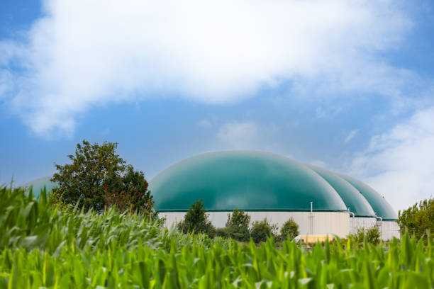 istock Biogas plant, biogas production 2167149563