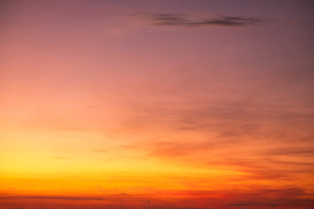 istock Beautiful , luxury soft gradient orange gold clouds and sunlight on the blue sky perfect for the background, take in everning,Twilight, Large size, high definition landscape photo 2167152344
