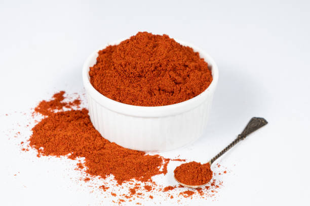 istock Spice ground smoked paprika on a white background. 2167155622
