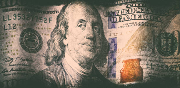 istock Grunge style American one hundred dollar bill 2167156225