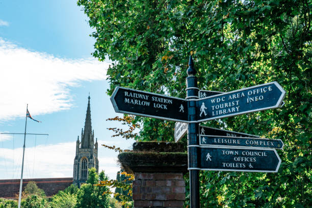 istock Main street sign in Marlow 2167156590