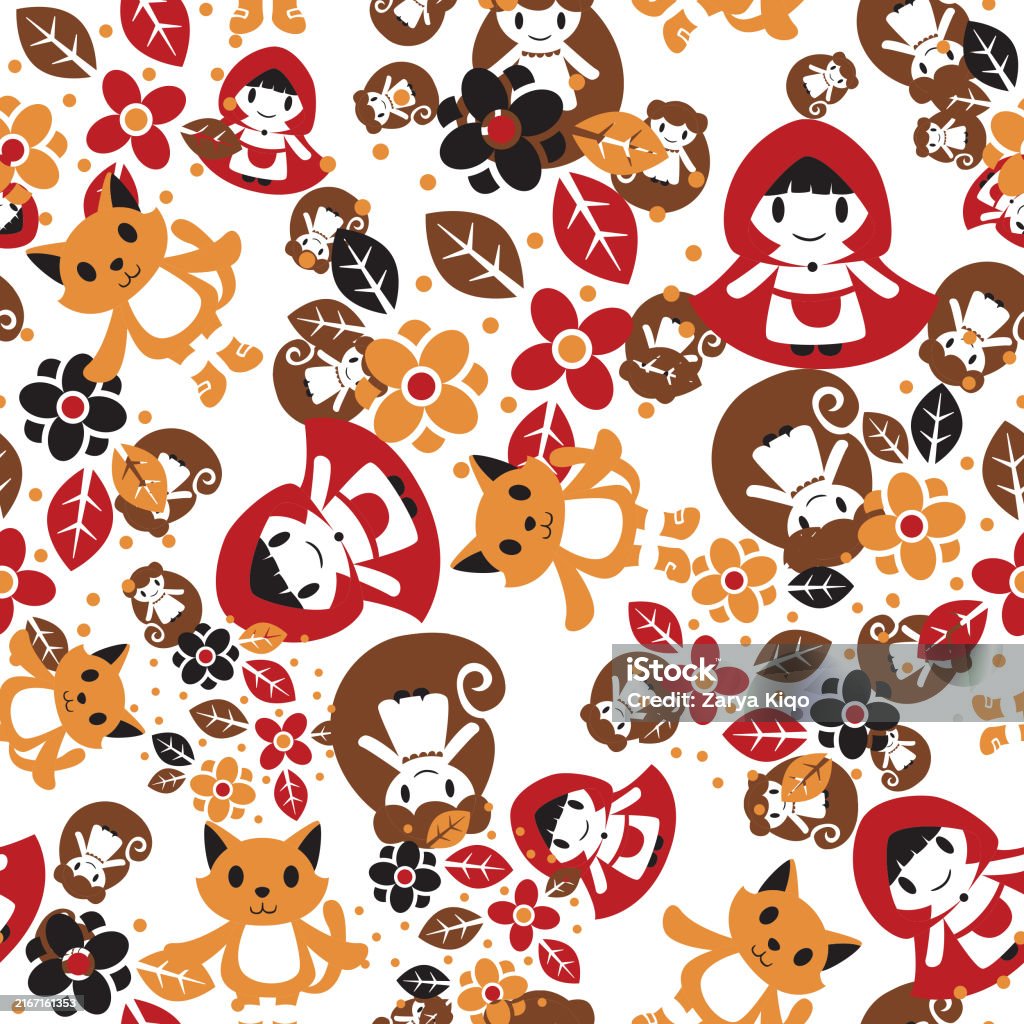 Subtle Fairy Tale Pattern Cute And Minimalistic Fairy Tale Repeat Pattern Design Stock ...