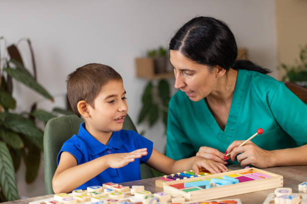 Autism Treatment with Colorful Metallophone