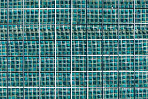 Pattern of glass block wall