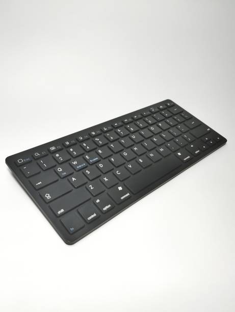 istock an isolated black keyboard on a white background 2167166670