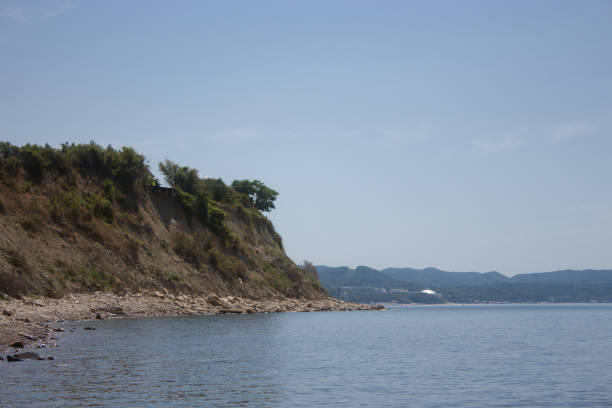 The endless black sea in the south, background