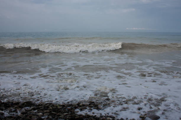 The endless black sea in the south, background