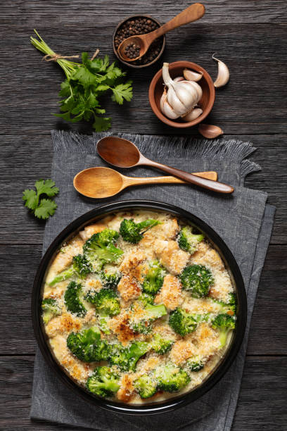 istock Chicken Divan with broccoli and panko, top view 2167174870