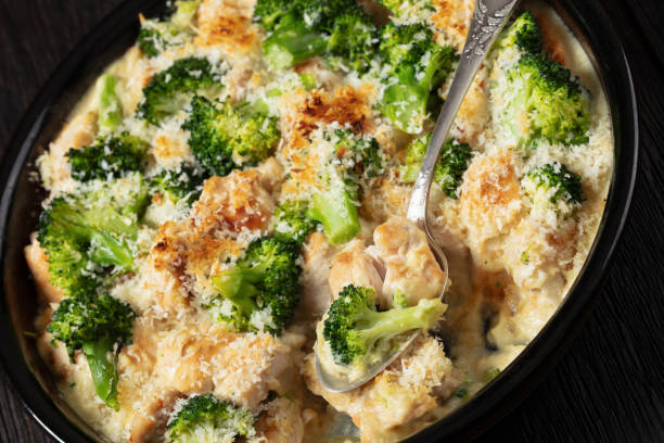istock Chicken Divan with broccoli and panko, top view 2167174978