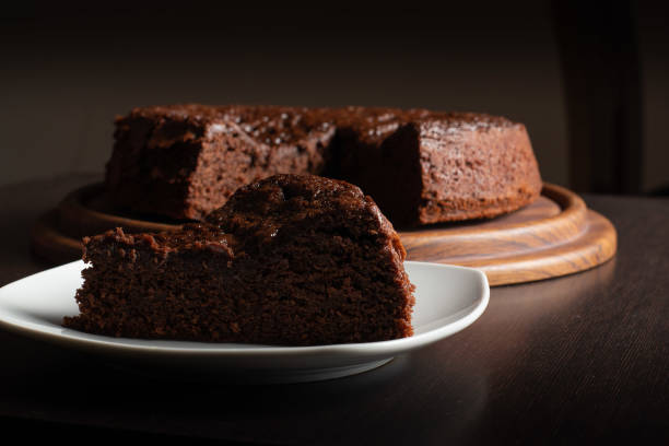istock Close-Up of Juicy Chocolate Cake Slice 2167190847