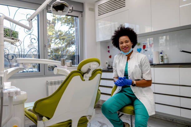 istock Professional portrait of a dentist 2167193532