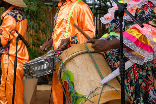 istock Afro Band Playing Drums and Snare – Vibrant Cultural Performance 2167196287